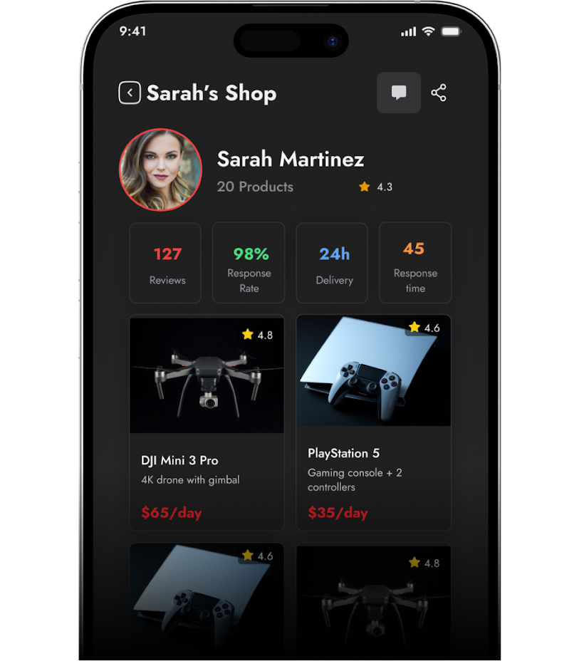 Local Locker app — Open My Shop