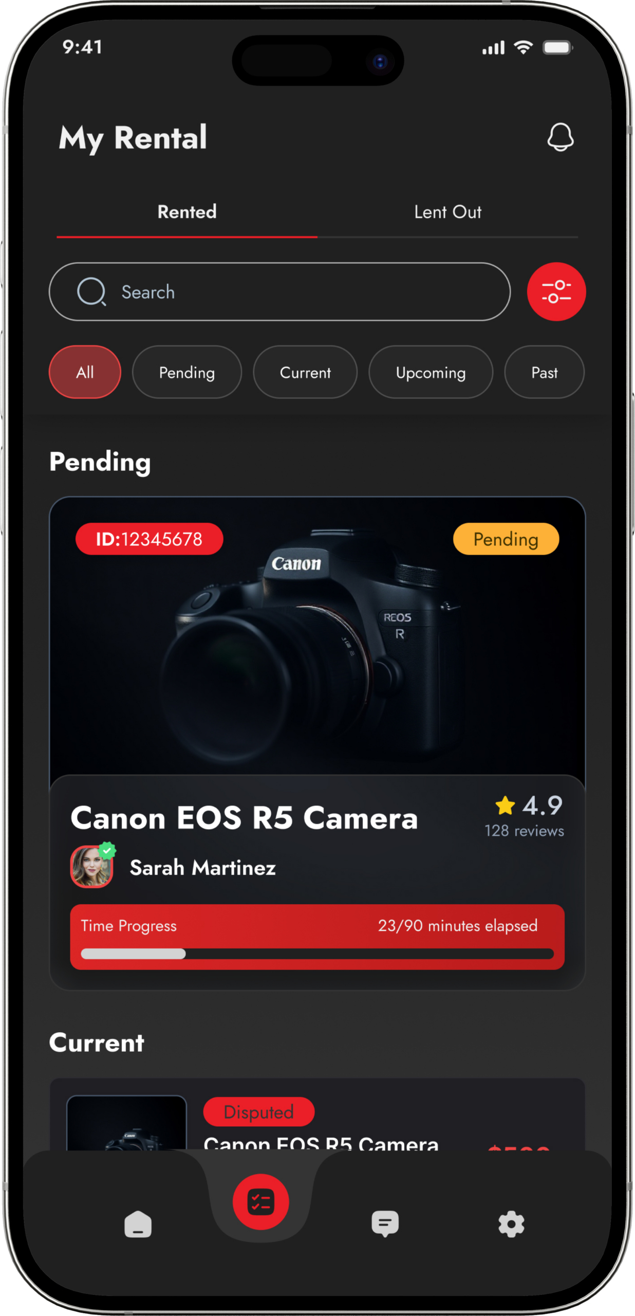 Enjoy & Return screen